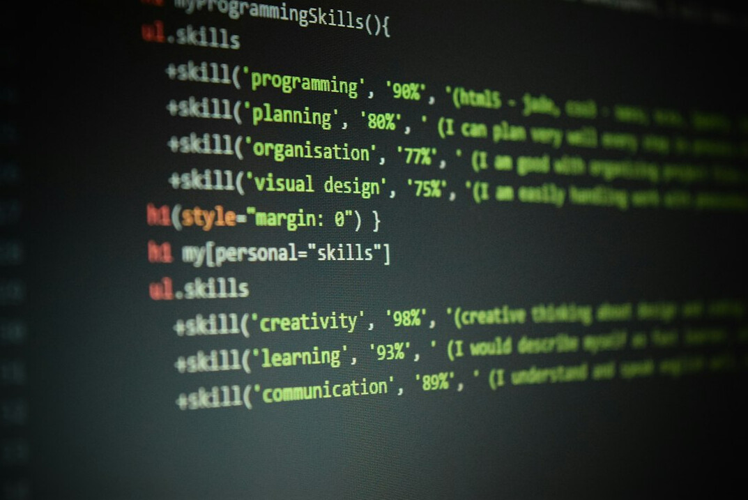 programmer writing code